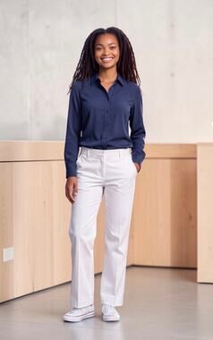 Gap Original White Khaki Original Boy Cut Wide Leg Distressed Trouser Style Pant